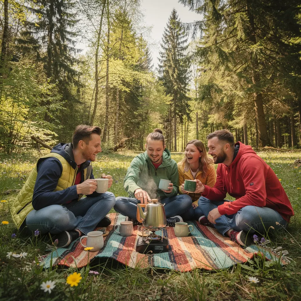 Tradičný čajový obrad, pri ktorom sa pripravuje voňavý bylinný nápoj.